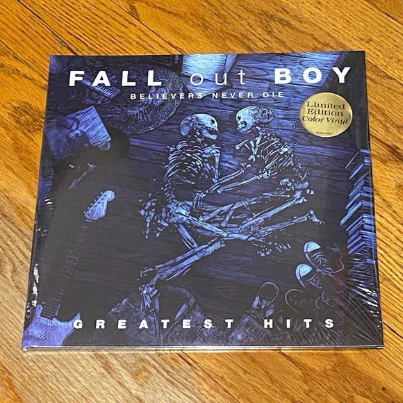 Fall Out Boy Believers Never Die 2-LP ~ Greatest Hits ~Ltd Ed Yellow Vinyl ~New! - Picture 2 of 2